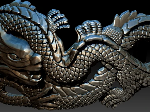 Dragon belt buckle Printable 3D Print Model
