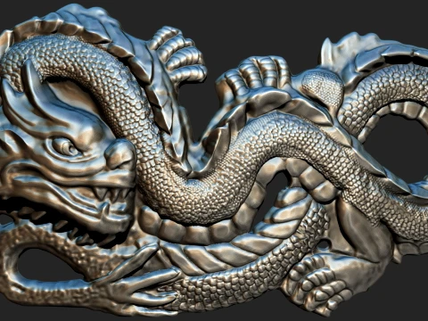 Dragon belt buckle Printable 3D Print Model