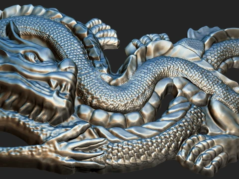Dragon belt buckle Printable 3D Print Model
