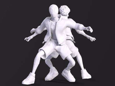 Miles Morales Across the SpiderVerse Printable 3D Print Model