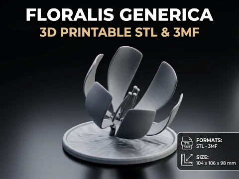 Floralis Generica Printable 3D Print Model