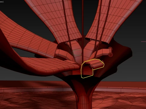 Floralis Generica em tempo real RENDER&Aacute;VEL Modelo 3D