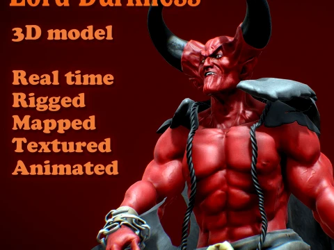 Lord of Darkness fan art from Legend renderable 3D Model