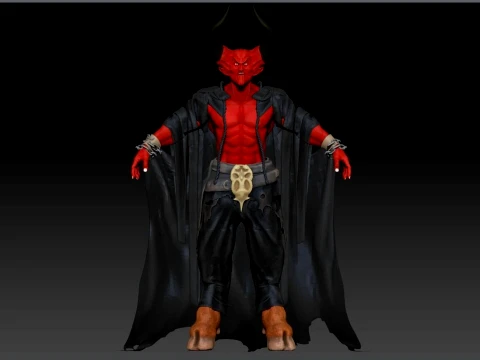 Lord of Darkness fan art from Legend renderable 3D Model