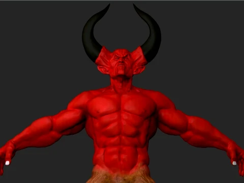 Lord of Darkness fan art from Legend renderable 3D Model