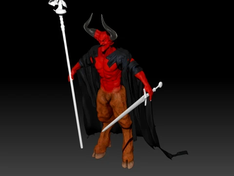 Lord of Darkness fan art from Legend renderable 3D Model