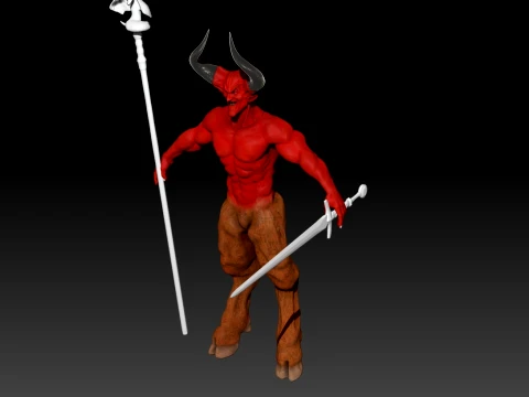 Lord of Darkness fan art from Legend renderable 3D Model