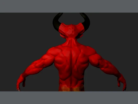 Lord of Darkness fan art from Legend renderable 3D Model