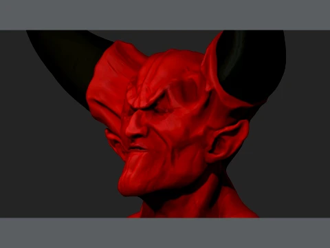 Lord of Darkness fan art from Legend renderable 3D Model