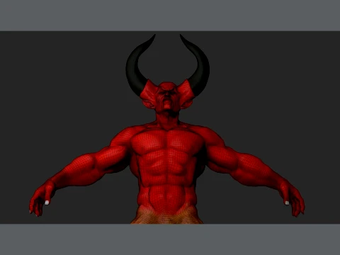 Lord of Darkness fan art from Legend renderable 3D Model