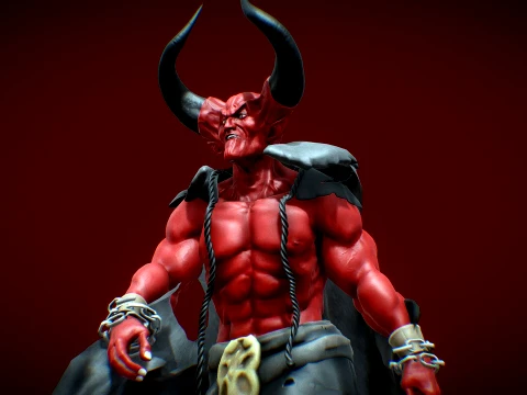 Lord of Darkness fan art from Legend renderable 3D Model
