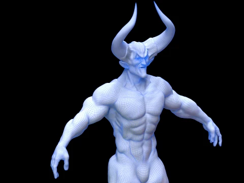 Lord of Darkness fan art from Legend renderable 3D Model
