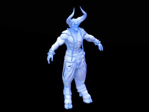 Lord of Darkness fan art from Legend renderable 3D Model