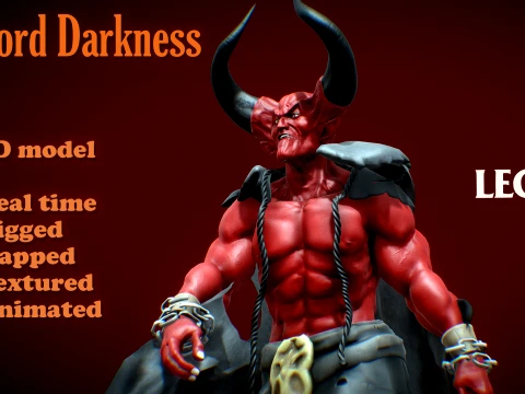 Lord of Darkness fan art from Legend renderable 3D Model