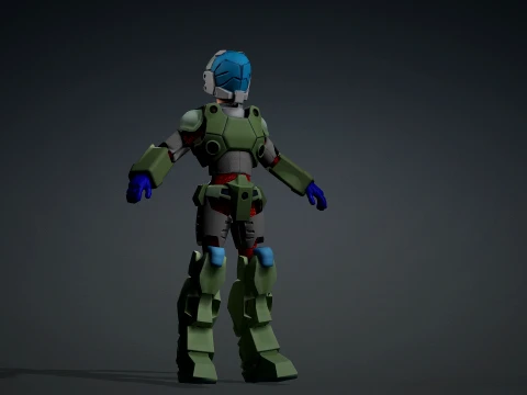 Robotech Veritech Cyclone VR-052 Battler Real-Time 3D Model