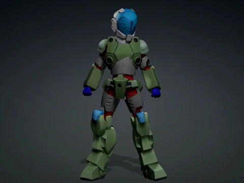 Robotech Veritech Cyclone VR-052 Battler Real-Time 3D Model