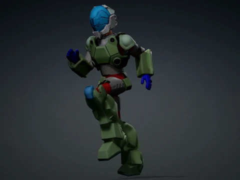 Robotech Veritech Cyclone VR-052 Battler Real-Time 3D Model