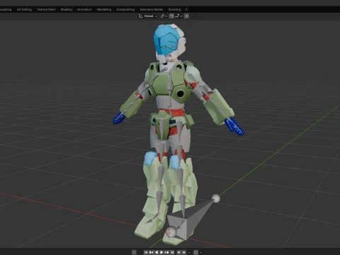 Robotech Veritech Cyclone VR-052 Battler Real-Time 3D Model