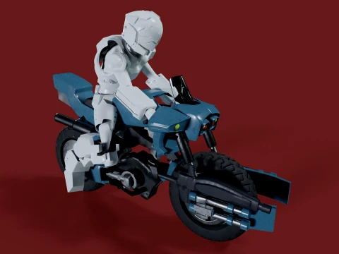Robotech Veritech Cyclone VR-052 Battler Real-Time 3D Model
