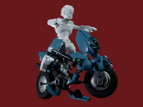 Robotech Veritech Cyclone VR-052 Battler Real-Time 3D Model