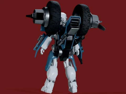 Robotech Veritech Cyclone VR-052 Battler Real-Time 3D Model