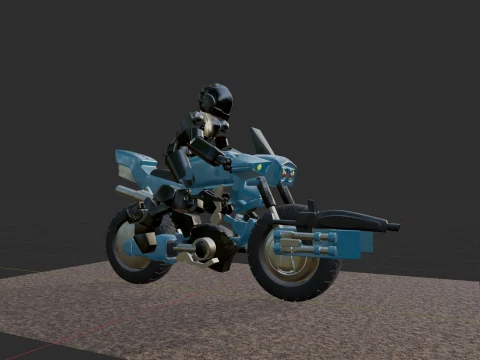 Robotech Veritech Cyclone VR-052 Battler Real-Time 3D Model