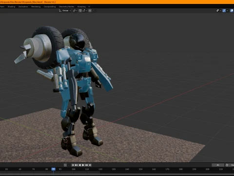 Robotech Veritech Cyclone VR-052 Battler Real-Time 3D Model