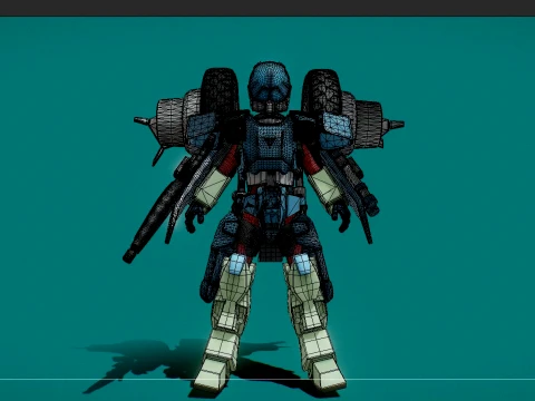 Robotech Veritech Cyclone VR-052 Battler Real-Time 3D Model