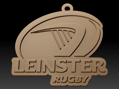 URC Leinster Color Printable keychain 3D Print Model