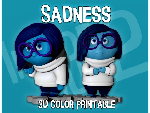 Sadness from Inside Out Color printable 3D Print Model