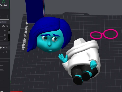Sadness from Inside Out Color printable 3D Print Model