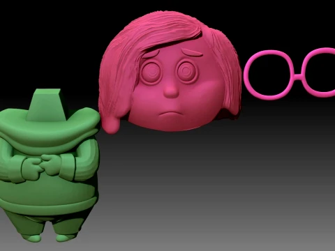 Sadness from Inside Out Color printable 3D Print Model