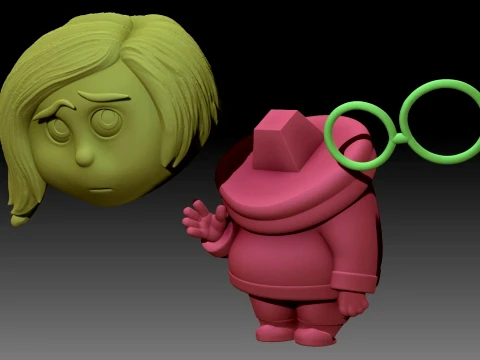 Sadness from Inside Out Color printable 3D Print Model
