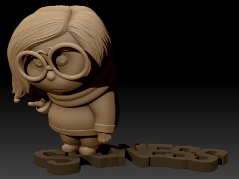 Sadness from Inside Out Color printable 3D Print Model