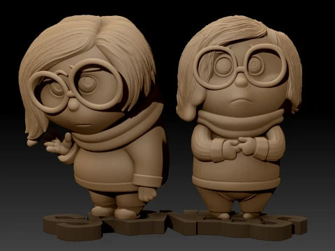 Sadness from Inside Out Color printable 3D Print Model
