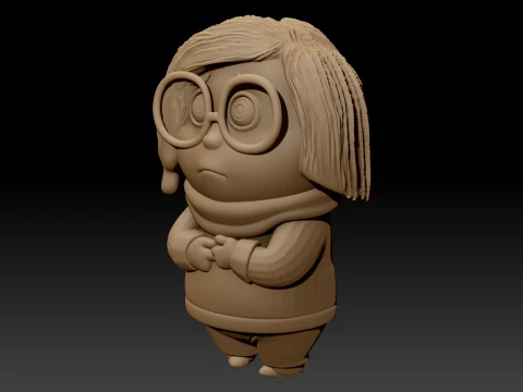 Sadness from Inside Out Color printable 3D Print Model