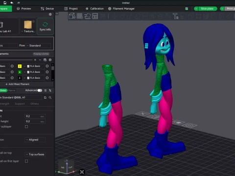 Ruby Gillman Teenage Kraken Color printable figure pack 3D Print Model