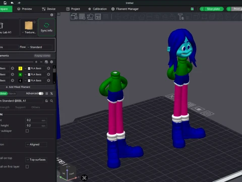Ruby Gillman Teenage Kraken Color printable figure pack 3D Print Model