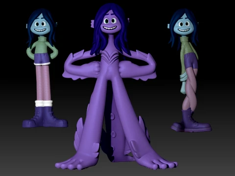 Ruby Gillman Teenage Kraken Color printable figure pack 3D Print Model