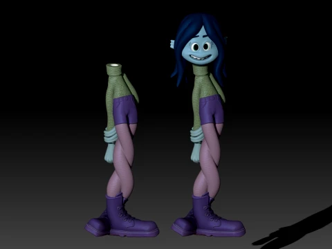 Ruby Gillman Teenage Kraken Color printable figure pack 3D Print Model
