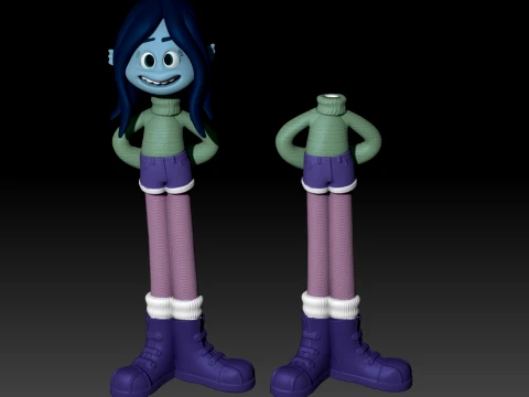 Ruby Gillman Teenage Kraken Color printable figure pack 3D Print Model