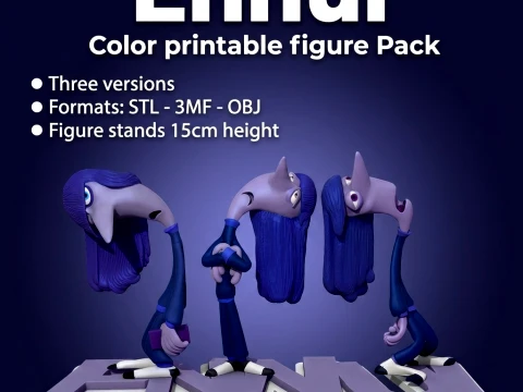 Ennui Color printable figure Pack 3D Print Model