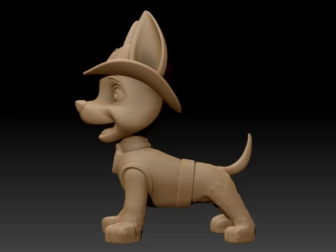 PAW Patrol Tracker 3D Printable Figure 3D Print Model