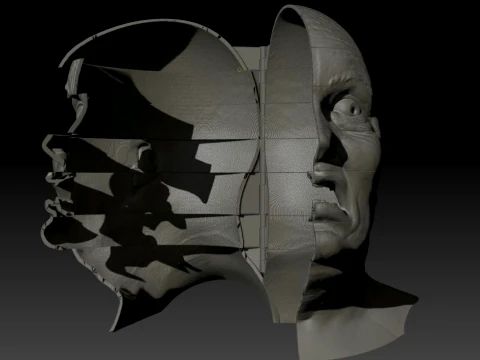 Total Recall 1990 Lady Mars Head Full Size 3D Print Model