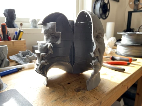 Total Recall 1990 Lady Mars Head Full Size 3D Print Model