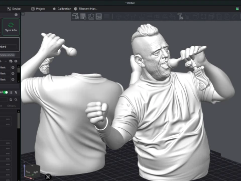 Ricardo Iorio 3D Printable Bust 3D Print Model