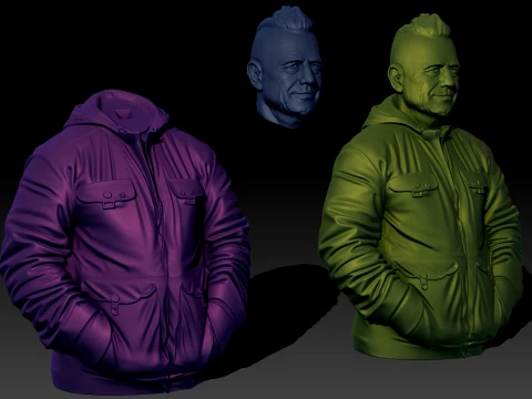 Ricardo Iorio 3D Printable Bust 3D Print Model