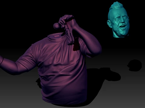 Ricardo Iorio 3D Printable Bust 3D Print Model