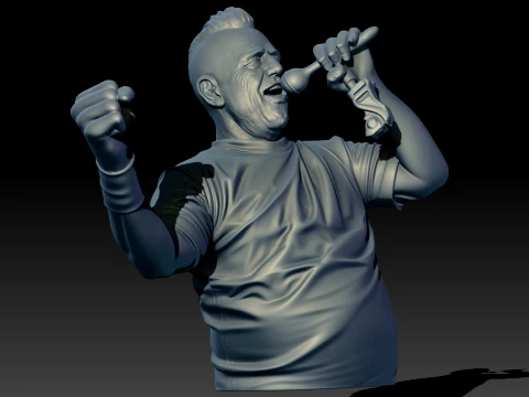 Ricardo Iorio 3D Printable Bust 3D Print Model