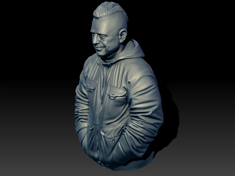 Ricardo Iorio 3D Printable Bust 3D Print Model